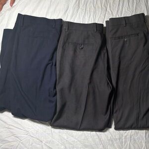 Perry Ellis Men's Dress Pants - Navy, Charcoal/ gray